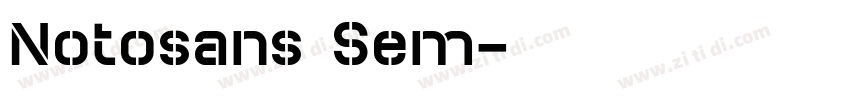 Notosans Sem字体转换